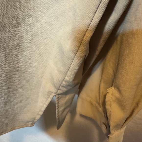 A-101 Susan Hutton PLUS‎ SIZE 22W Light Tan Long Sleeve Embroidered Blouse - Picture 8 of 15